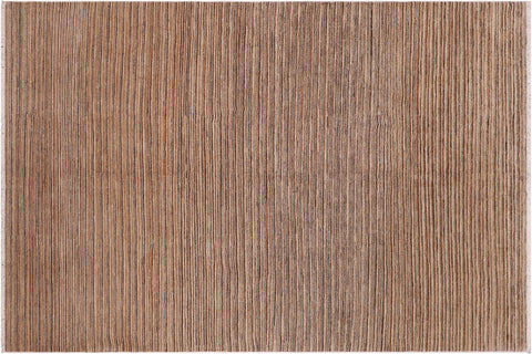 handmade Modern Gabbeh Beige Rust Hand Knotted RECTANGLE 100% WOOL area rug 6' x 9'