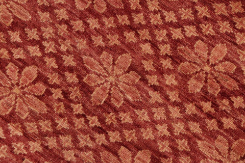 handmade Transitional Kafkaz Red Tan Hand Knotted RECTANGLE 100% WOOL area rug 6X8