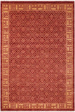 Boho Chic Ziegler Arla Red/Tan Wool Rug - 5'11'' x 8'4''