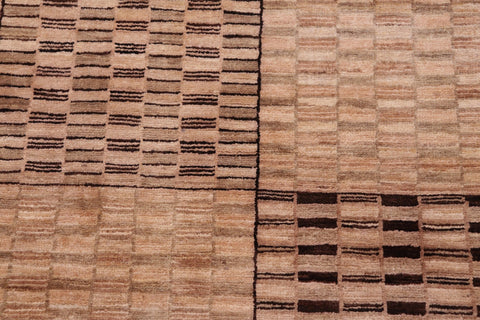 handmade Modern Gabbeh Beige Tan Hand Knotted RECTANGLE 100% WOOL area rug 6' x 9'