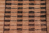 handmade Modern Gabbeh Beige Tan Hand Knotted RECTANGLE 100% WOOL area rug 6  x 9 