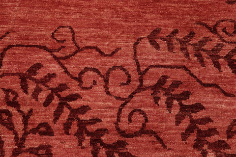 handmade Modern Kafkaz Red Red Hand Knotted RECTANGLE 100% WOOL area rug 6' x 8'