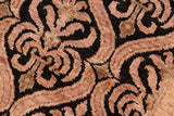 handmade Transitional Kafkaz Black Tan Hand Knotted RECTANGLE 100% WOOL area rug 6 x 9