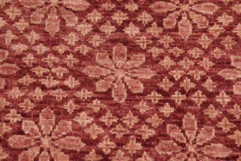 handmade Modern Kafkaz Red Tan Hand Knotted RECTANGLE 100% WOOL area rug 6' x 9'