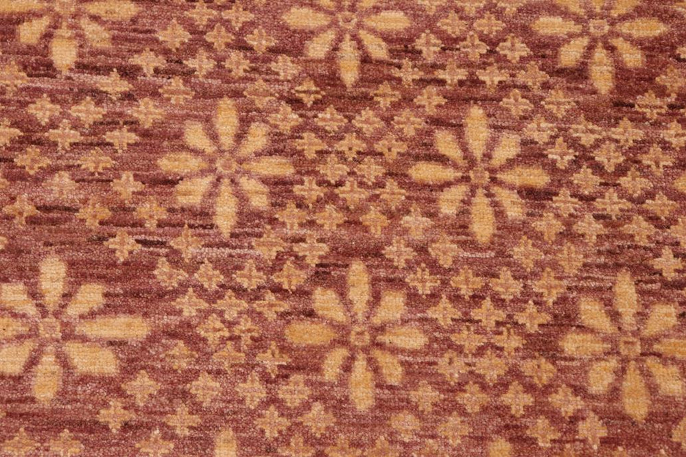 handmade Transitional Kafkaz Red Gold Hand Knotted RECTANGLE 100% WOOL area rug 6X9