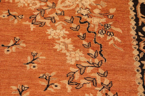 handmade Traditional Kafkaz Rust Black Hand Knotted RECTANGLE 100% WOOL area rug 6X9