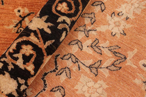 handmade Traditional Kafkaz Rust Black Hand Knotted RECTANGLE 100% WOOL area rug 6X9