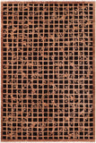 Eclectic Ziegler Julienne Black/Brown Wool Rug - 6'0'' x 8'4''