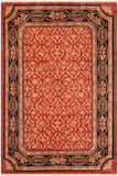 handmade Transitional Kafkaz Red Black Hand Knotted RECTANGLE 100% WOOL area rug 6 x 9