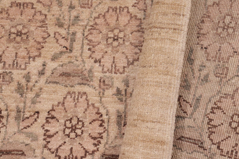 handmade Modern Kafkaz Red Tan Hand Knotted RECTANGLE 100% WOOL area rug 6' x 9'