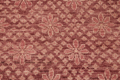 handmade Modern Kafkaz Red Gold Hand Knotted RECTANGLE 100% WOOL area rug 6' x 9'