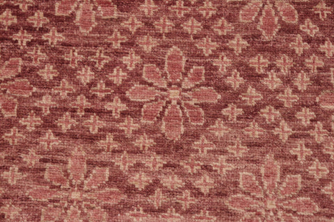 handmade Modern Kafkaz Red Gold Hand Knotted RECTANGLE 100% WOOL area rug 6' x 9'