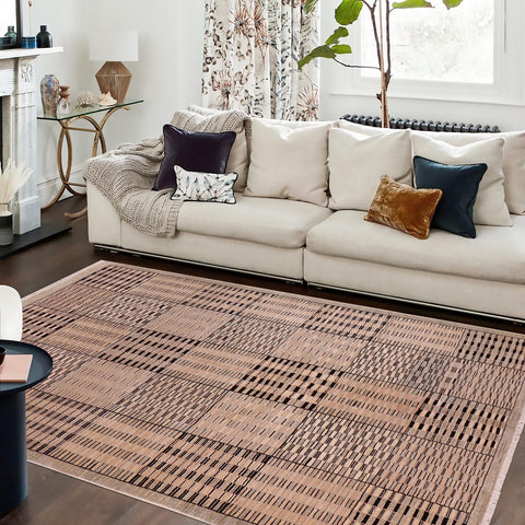 handmade Modern Kafkaz Beige Green Hand Knotted RECTANGLE 100% WOOL area rug 6' x 9'