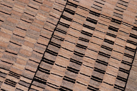 handmade Modern Kafkaz Beige Green Hand Knotted RECTANGLE 100% WOOL area rug 6' x 9'