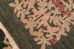 handmade Transitional Kafkaz Green Tan Hand Knotted RECTANGLE 100% WOOL area rug 6X9