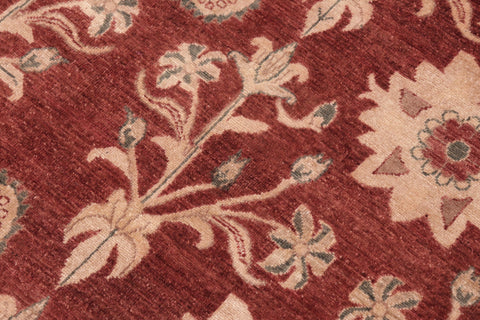 handmade Modern Kafkaz Rust Brown Hand Knotted RECTANGLE 100% WOOL area rug 6' x 9'