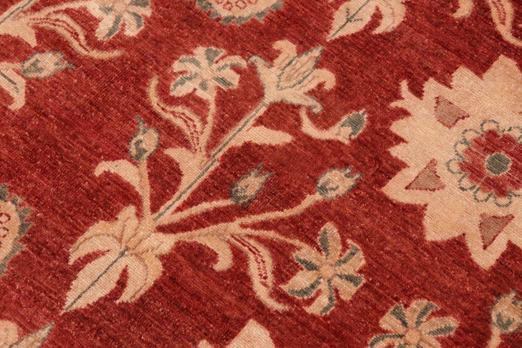 handmade Transitional Kafkaz Rust Brown Hand Knotted RECTANGLE 100% WOOL area rug 6X9