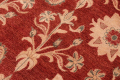 handmade Transitional Kafkaz Rust Brown Hand Knotted RECTANGLE 100% WOOL area rug 6X9