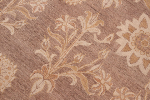 handmade Modern Kafkaz Brown Gold Hand Knotted RECTANGLE 100% WOOL area rug 6' x 9'