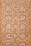 handmade Transitional Kafkaz Brown Gold Hand Knotted RECTANGLE 100% WOOL area rug 6 x 9