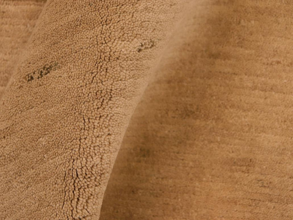 handmade Modern Art Deco Tan Green Hand Knotted RECTANGLE 100% WOOL area rug 6x9