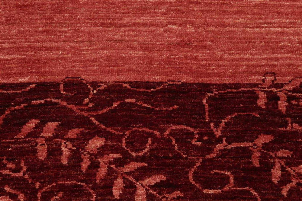 handmade Modern Kafkaz Red Red Hand Knotted RECTANGLE 100% WOOL area rug 6X8