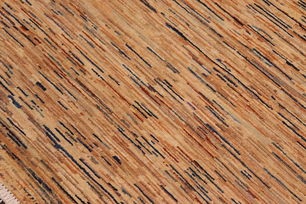 handmade Modern Gabbeh Tan Beige Hand Knotted RECTANGLE 100% WOOL area rug 6 X9 