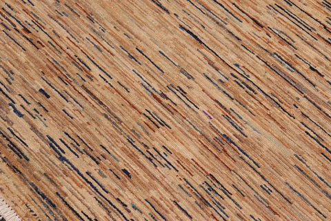 handmade Modern Gabbeh Tan Beige Hand Knotted RECTANGLE 100% WOOL area rug 6' x 9'