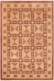 Eclectic Ziegler Talisha Brown/Tan Wool Rug - 5'10'' x 8'10''