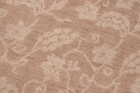 handmade Modern Kafkaz Brown Tan Hand Knotted RECTANGLE 100% WOOL area rug 6' x 9'