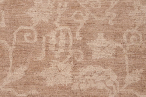 handmade Modern Kafkaz Brown Tan Hand Knotted RECTANGLE 100% WOOL area rug 6' x 9'