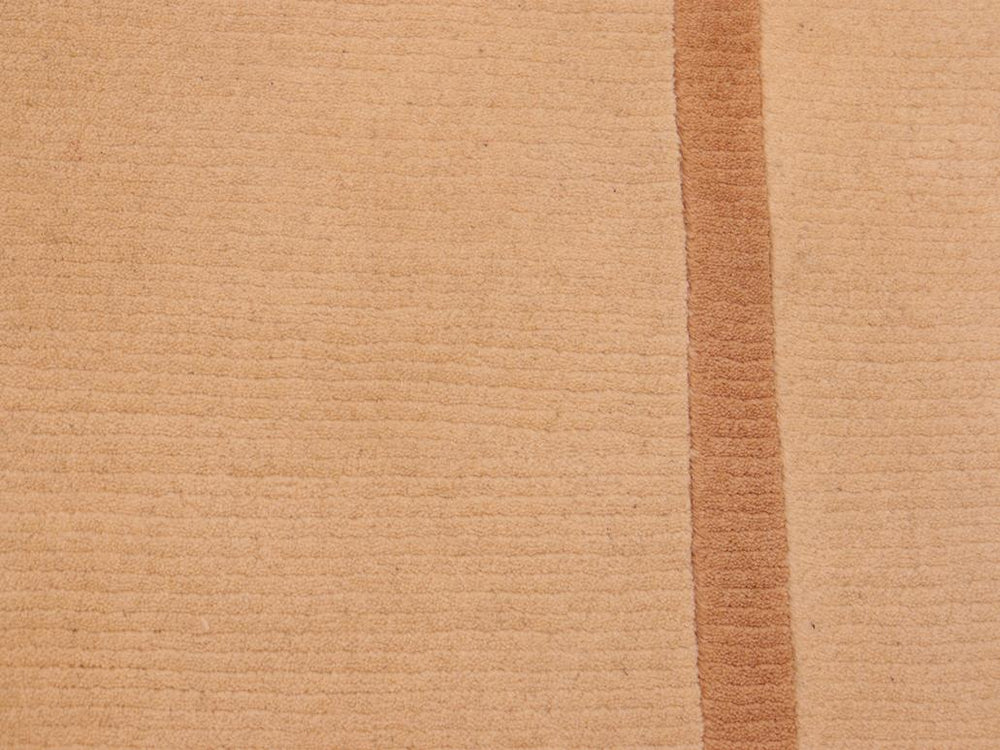 handmade Modern Art Deco Tan Brown Hand Knotted RECTANGLE 100% WOOL area rug 6x9