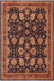 handmade Traditional Kafkaz Blue Lt. Brown Hand Knotted RECTANGLE 100% WOOL area rug 10 x 14