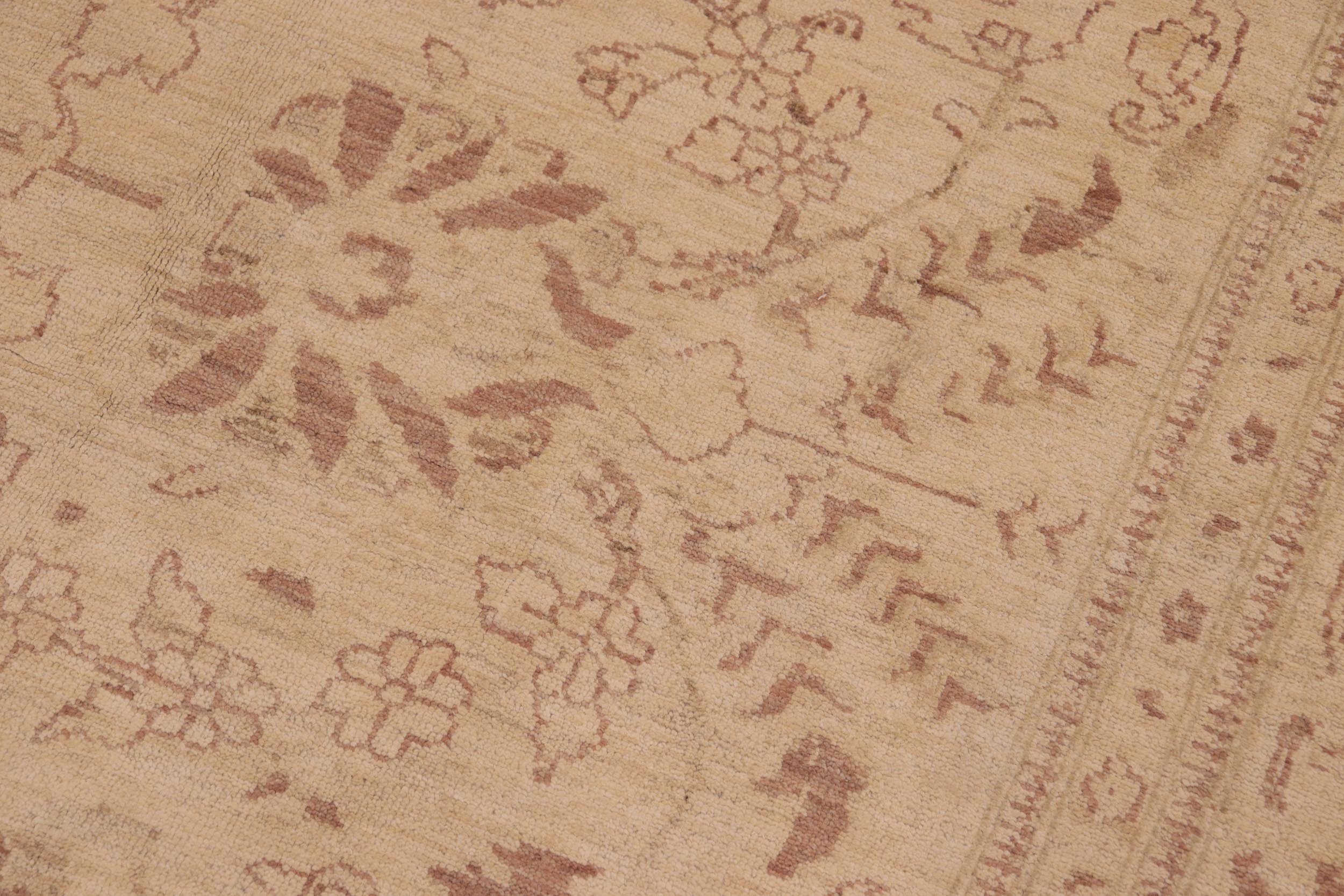 handmade Traditional Kafkaz Beige Brown Hand Knotted RECTANGLE 100% WOOL area rug 10x13