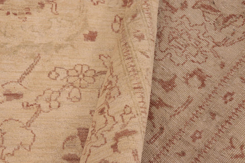 handmade Traditional Kafkaz Beige Brown Hand Knotted RECTANGLE 100% WOOL area rug 10x13