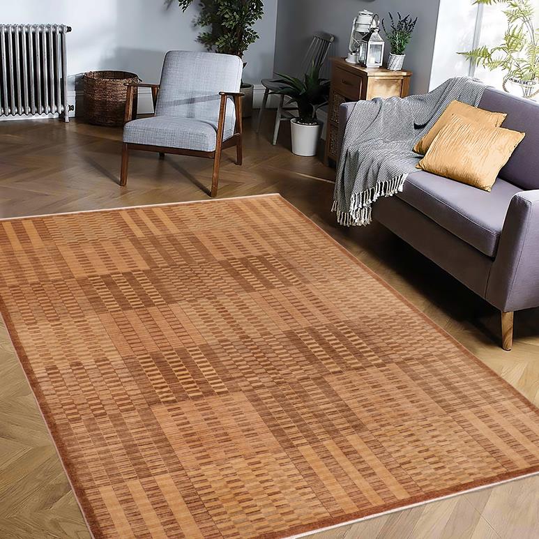 handmade Modern Kafkaz Lt. Brown Green Hand Knotted RECTANGLE 100% WOOL area rug 10 X14 