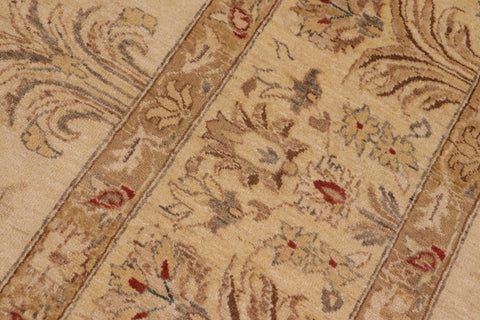 handmade Traditional Kafkaz Beige Tan Hand Knotted RECTANGLE 100% WOOL area rug 10x14