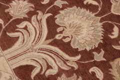 handmade Traditional Kafkaz Brown Tan Hand Knotted RECTANGLE 100% WOOL area rug 10X14