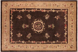 handmade Traditional Kafkaz Brown Tan Hand Knotted RECTANGLE 100% WOOL area rug 10 x 14
