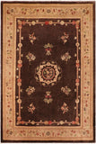 handmade Traditional Kafkaz Brown Tan Hand Knotted RECTANGLE 100% WOOL area rug 10 x 14
