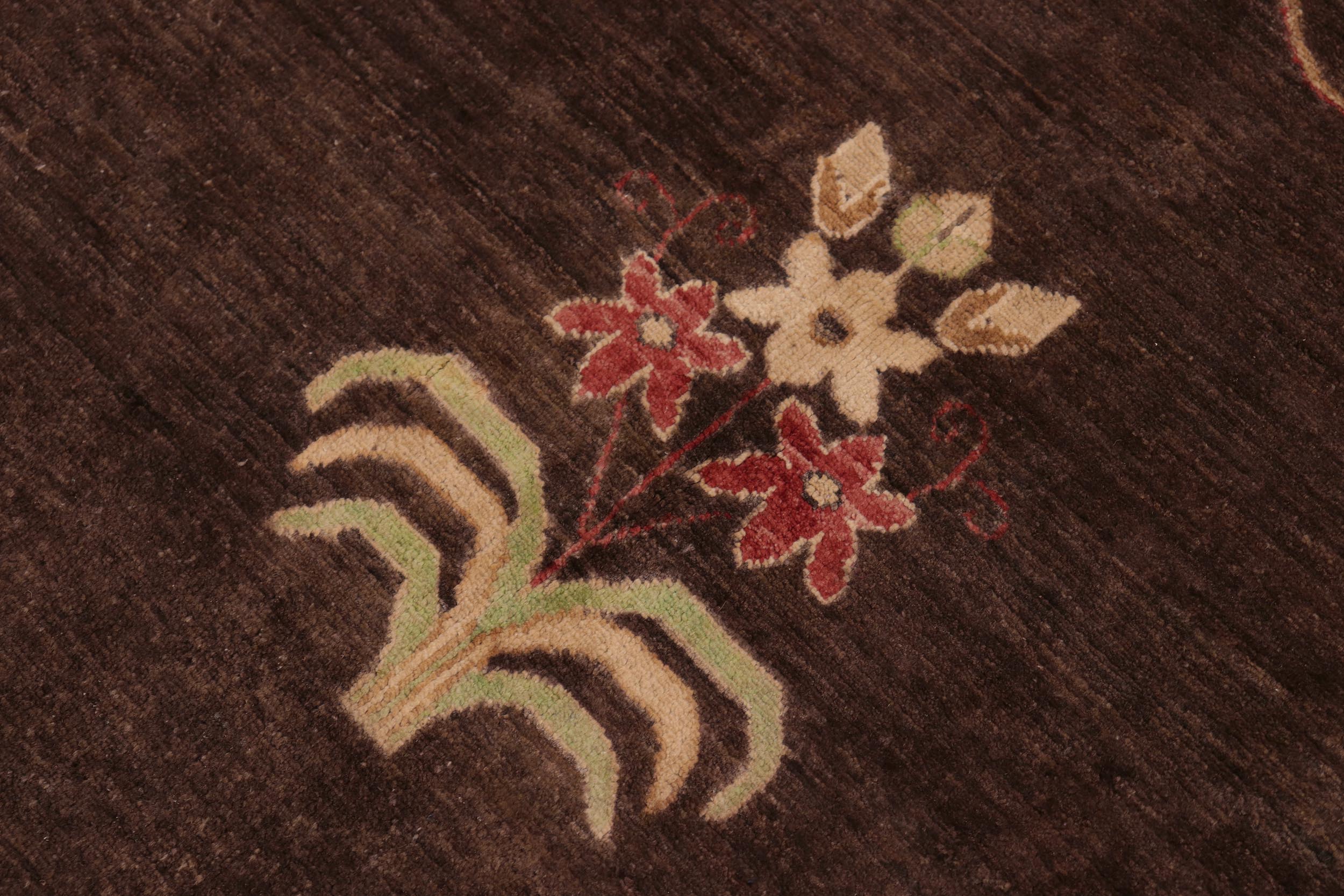 handmade Traditional Kafkaz Brown Tan Hand Knotted RECTANGLE 100% WOOL area rug 10' x 14'