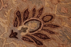 handmade Traditional Kafkaz Gray Tan Hand Knotted RECTANGLE 100% WOOL area rug 10X14