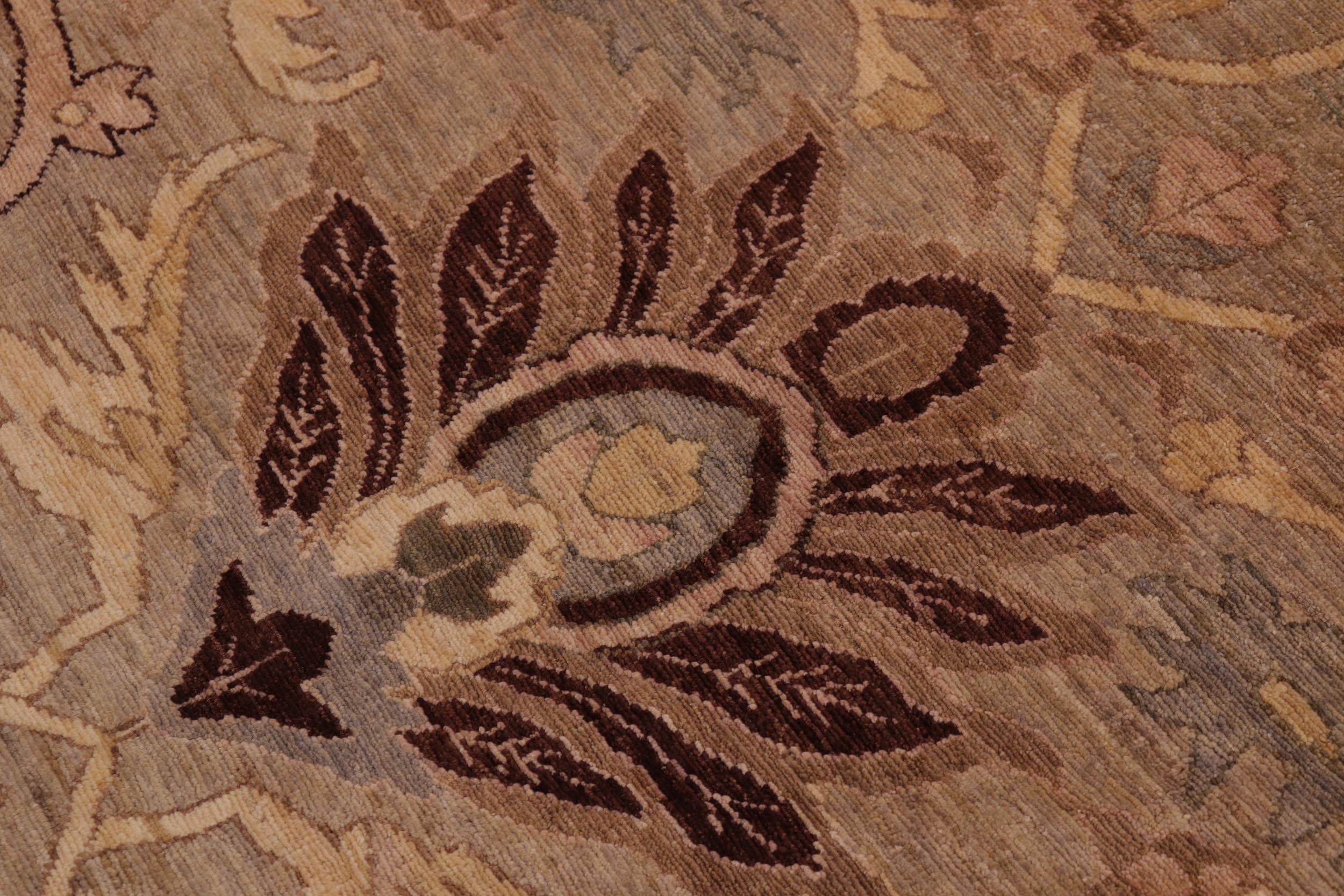 handmade Traditional Kafkaz Gray Tan Hand Knotted RECTANGLE 100% WOOL area rug 10x14