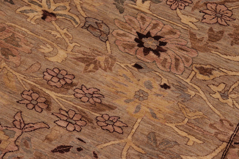 handmade Traditional Kafkaz Gray Tan Hand Knotted RECTANGLE 100% WOOL area rug 10x14