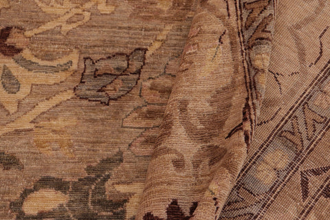 handmade Traditional Kafkaz Gray Tan Hand Knotted RECTANGLE 100% WOOL area rug 10x14