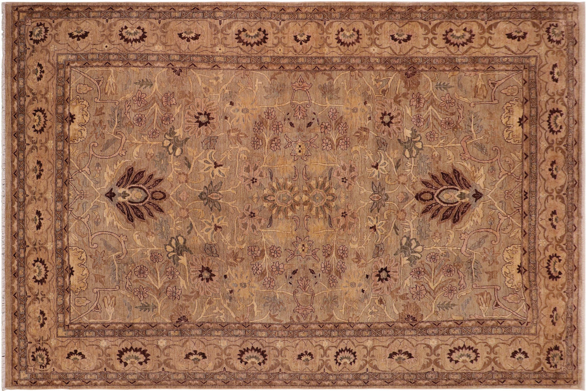 handmade Traditional Kafkaz Gray Tan Hand Knotted RECTANGLE 100% WOOL area rug 10x14