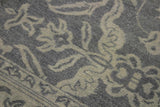 handmade Traditional Ziegler Gray Green Hand Knotted RECTANGLE 100% WOOL area rug 8x11