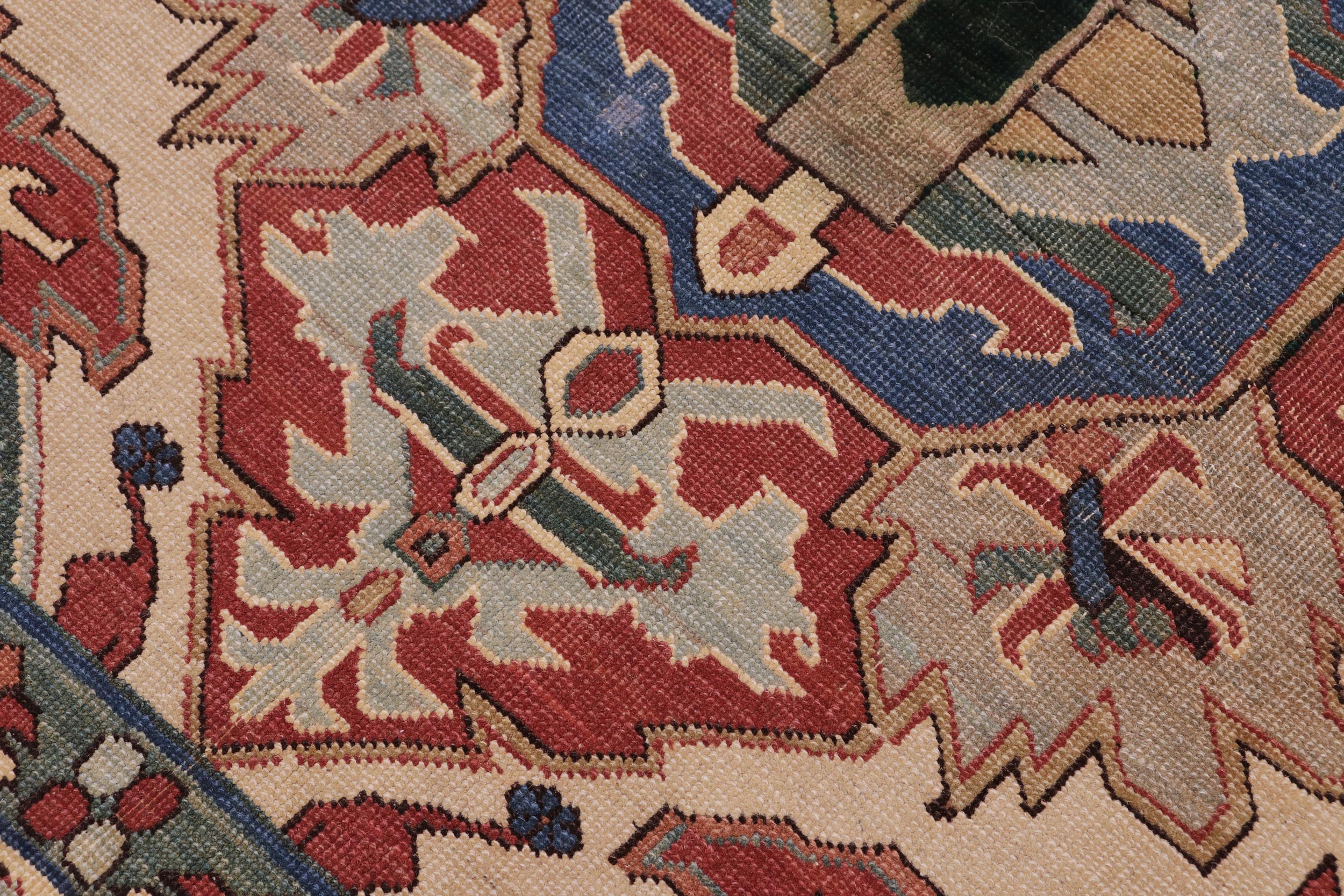 handmade Traditional Antique Green Rust Hand Knotted RECTANGLE 100% WOOL area rug 6x8