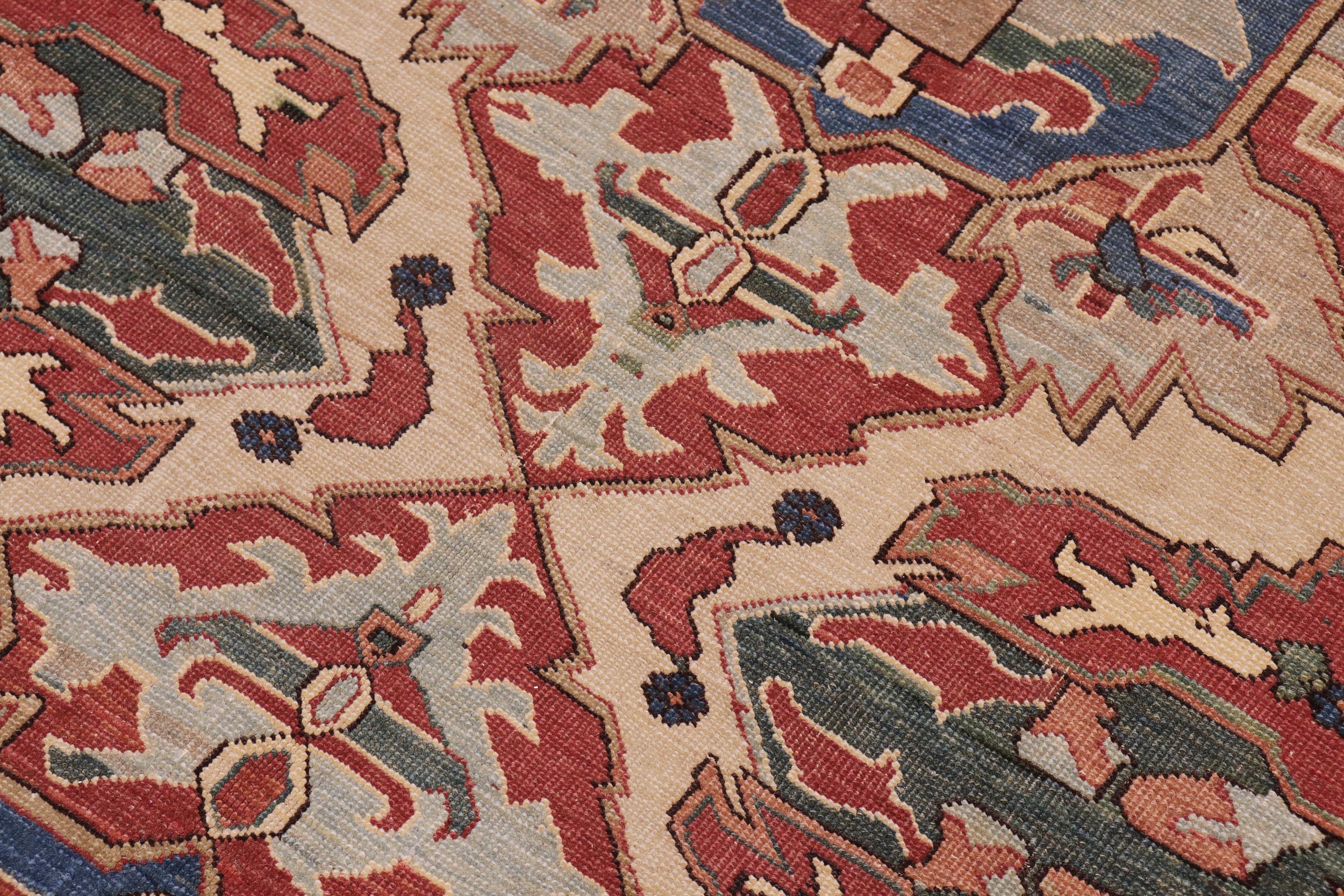 handmade Traditional Antique Green Rust Hand Knotted RECTANGLE 100% WOOL area rug 6x8