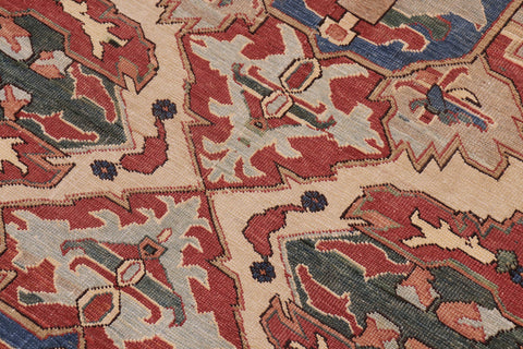 handmade Traditional Antique Green Rust Hand Knotted RECTANGLE 100% WOOL area rug 6x8